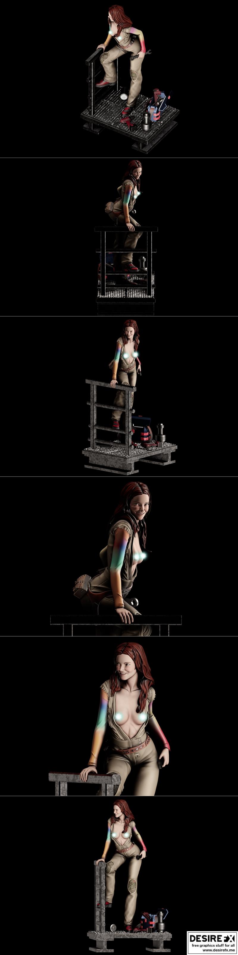 Pggasta 3D打印模型：凯莉·弗里 - 3D打印角色模型|Pggasta 3D – Kaylee Frye – 3D Print Model STL