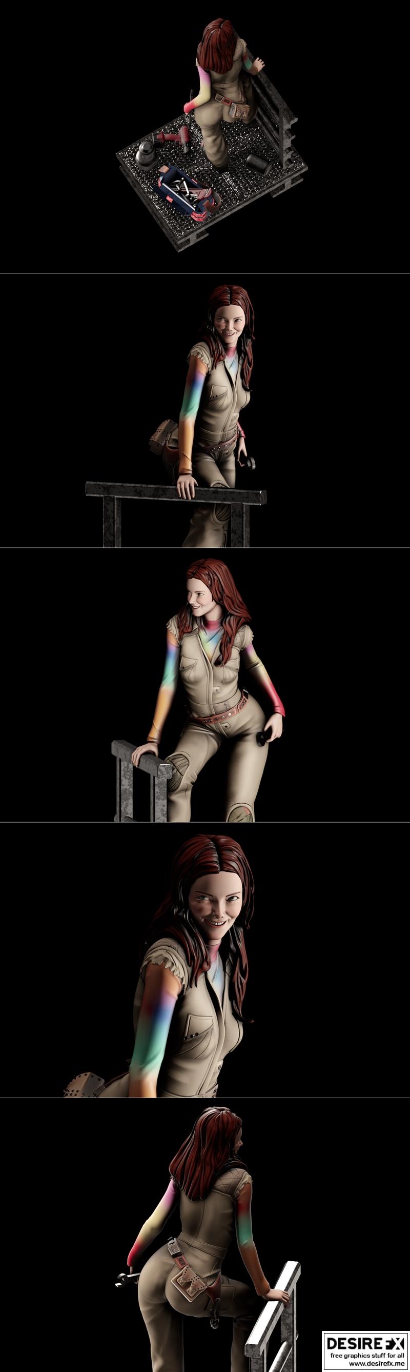 Pggasta 3D打印模型：凯莉·弗里 - 3D打印角色模型|Pggasta 3D – Kaylee Frye – 3D Print Model STL