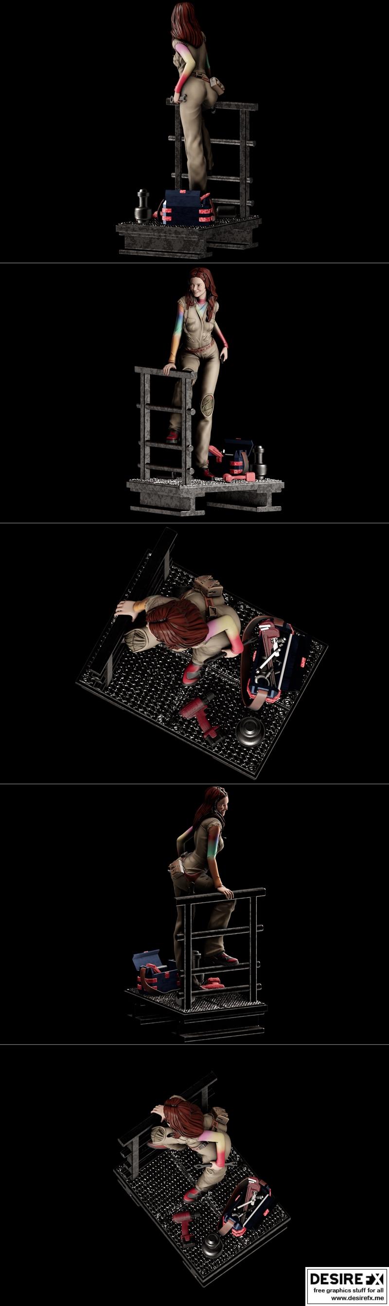 Pggasta 3D打印模型：凯莉·弗里 - 3D打印角色模型|Pggasta 3D – Kaylee Frye – 3D Print Model STL