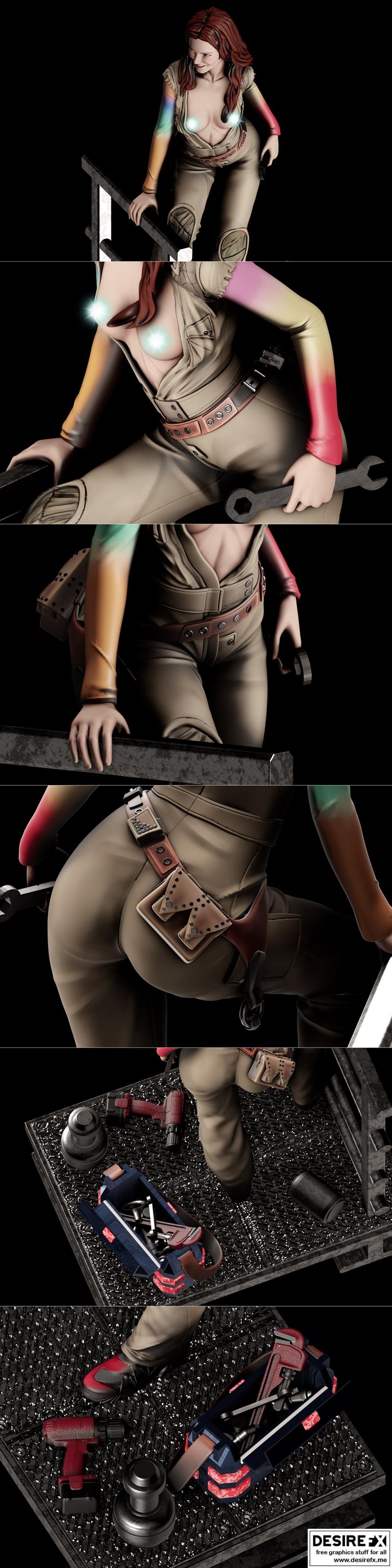 Pggasta 3D打印模型：凯莉·弗里 - 3D打印角色模型|Pggasta 3D – Kaylee Frye – 3D Print Model STL