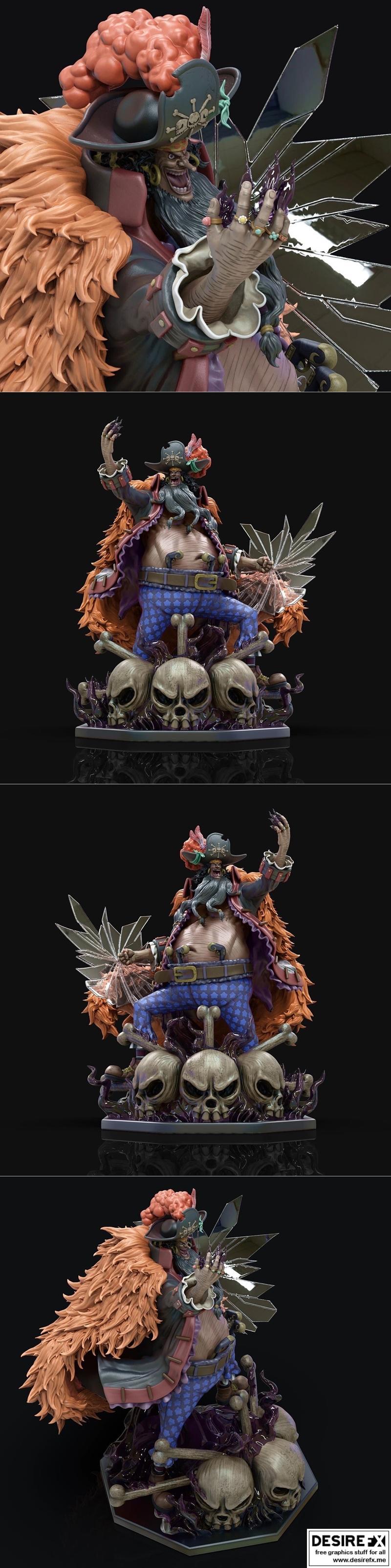 黑胡子 3D打印模型|Blackbeard – 3D Print Model STL
