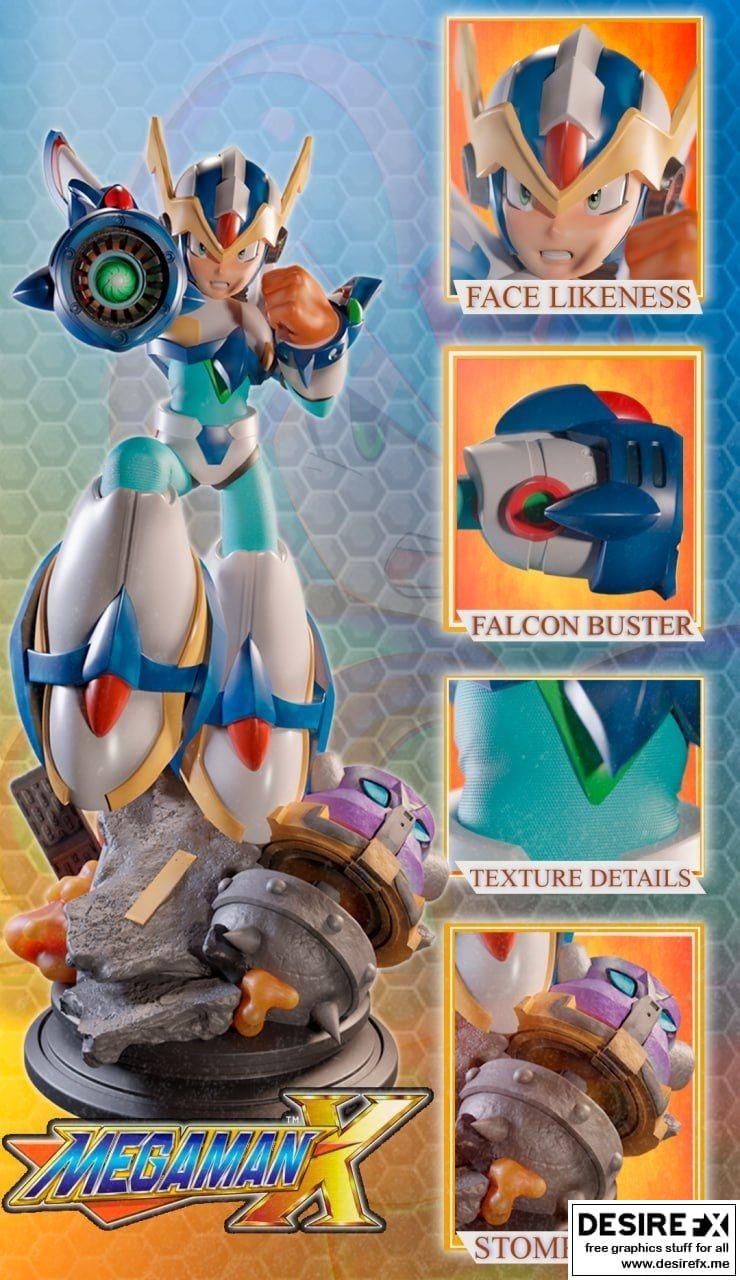 《洛克人装甲 3D打印模型》|Megaman Falcom Armor – 3D Print Model STL