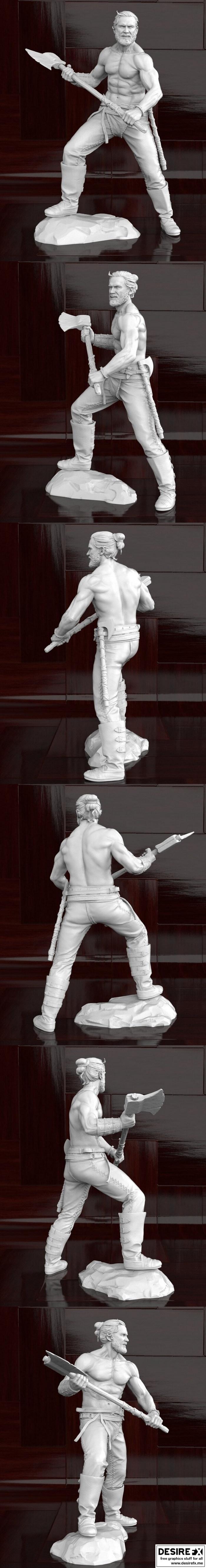 罗洛·维京人 3D打印模型|Rolo Viking Statue – 3D Print Model