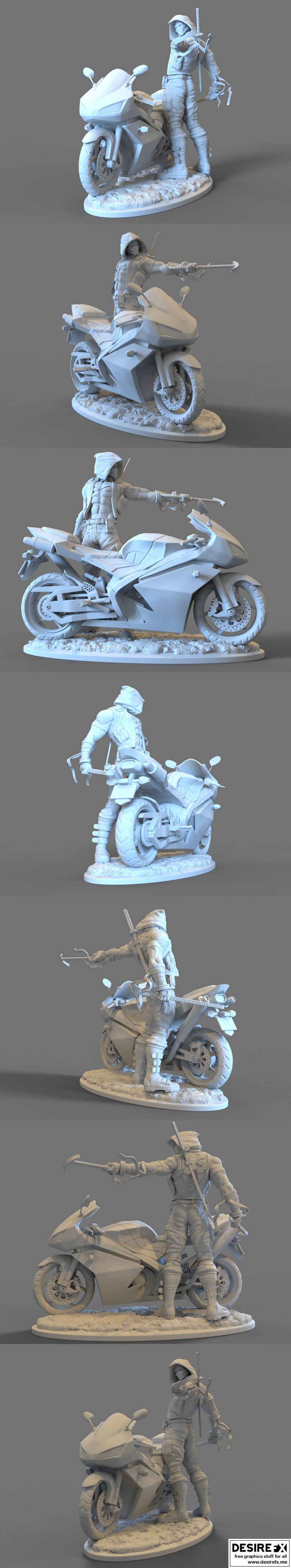 红 hood 3D打印模型|Red Hood – 3D Print Model