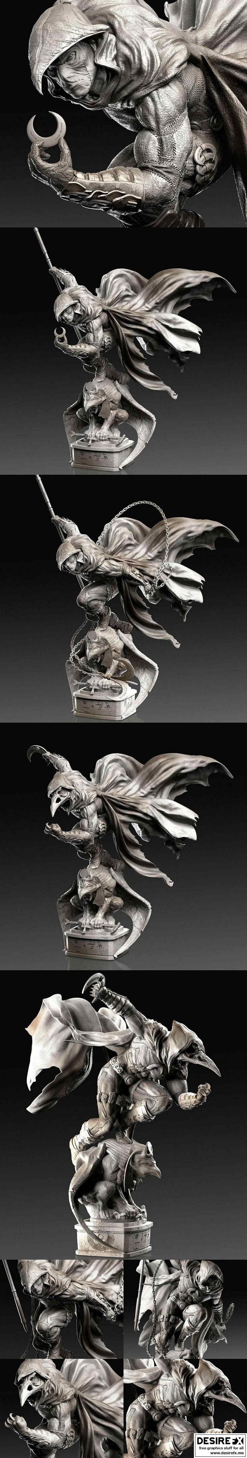 月之骑士 3D打印模型|Moon Knight – 3D Print Model