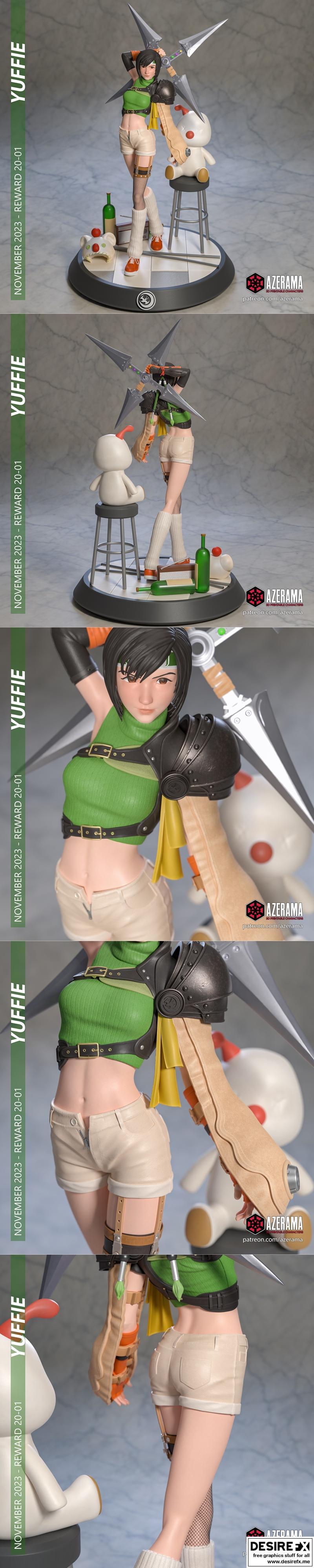 Azerama - 3D打印模型 - 女神异闻录5 伊芙妮|Azerama – Yuffie – 3D Print Model STL