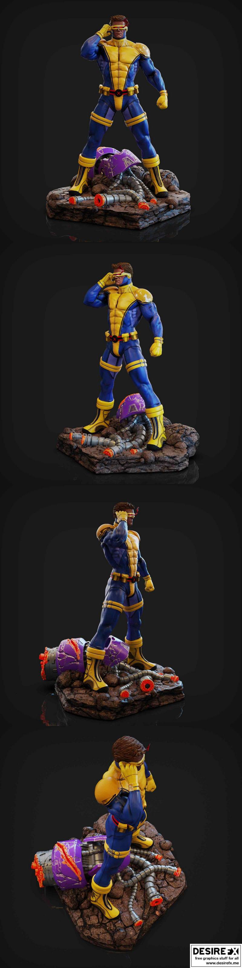 X战警-暴风龙-3D打印模型|X-Men – Cyclops – 3D Print Model