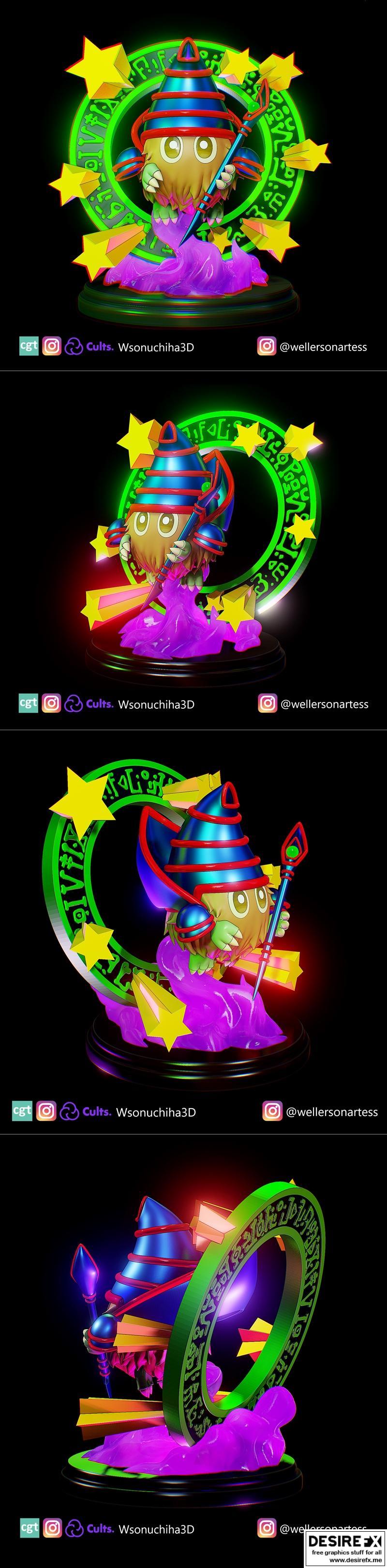 宝可梦 3D打印模型 STL|Yugioh – Magikuriboh – 3D Print Model STL