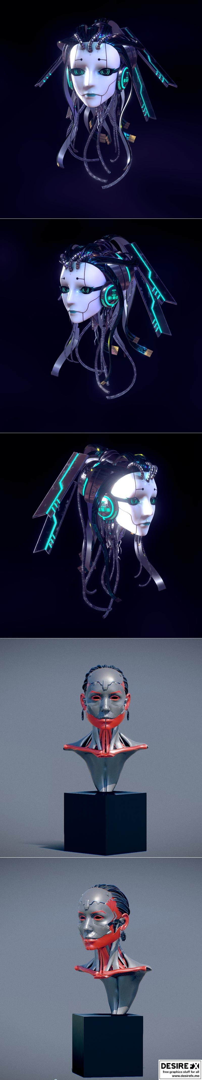 Z006U与机甲少女——3D打印模型|Z006U and Cyborg Girl – 3D Print Model STL