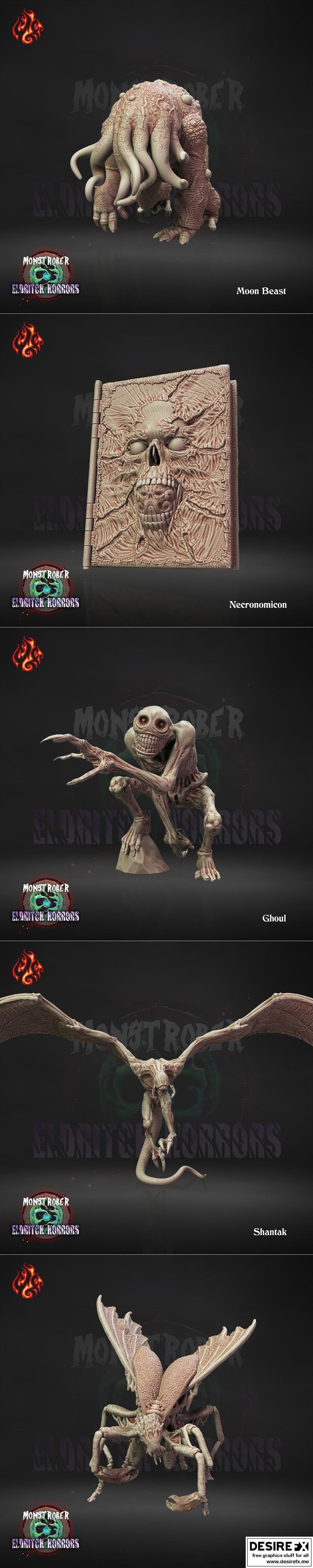异界灾厄·莫斯特罗伯V·3D打印模型|Crippled God Foundry – Monstrober V – Eldritch Horrors – 3D Print Model STL