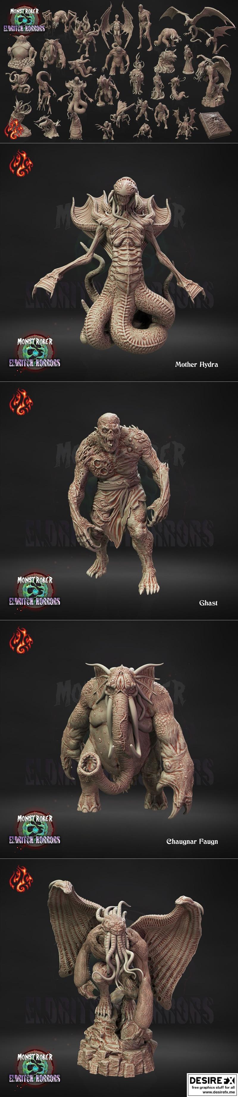 异界灾厄·莫斯特罗伯V·3D打印模型|Crippled God Foundry – Monstrober V – Eldritch Horrors – 3D Print Model STL
