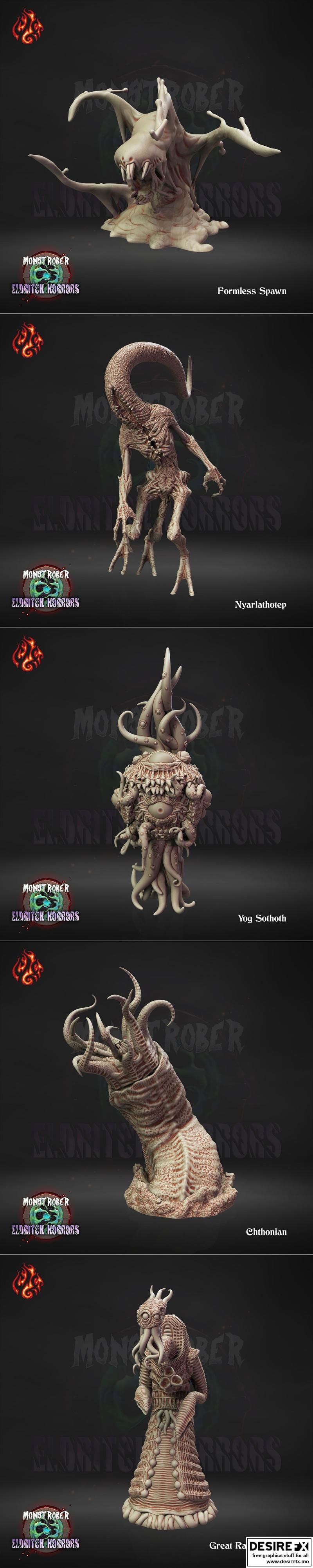 异界灾厄·莫斯特罗伯V·3D打印模型|Crippled God Foundry – Monstrober V – Eldritch Horrors – 3D Print Model STL