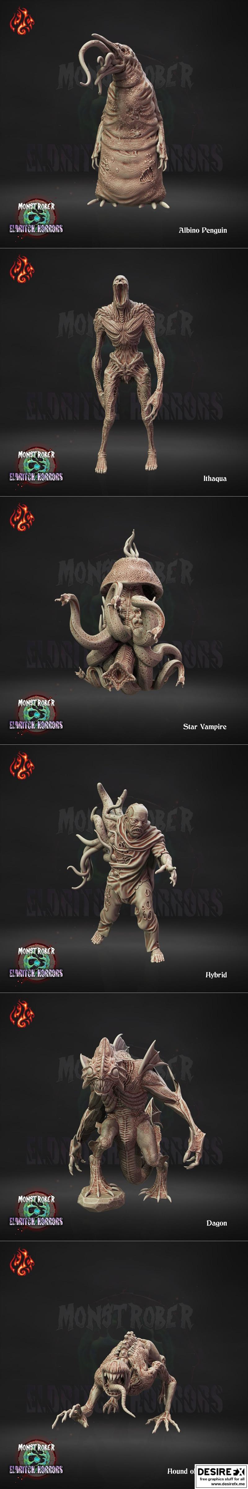 异界灾厄·莫斯特罗伯V·3D打印模型|Crippled God Foundry – Monstrober V – Eldritch Horrors – 3D Print Model STL