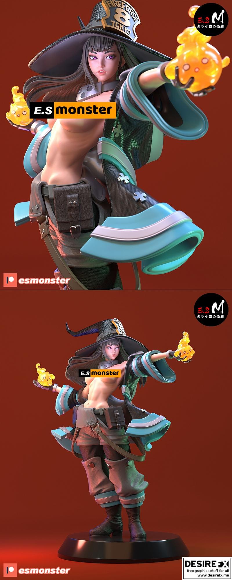 E.S.怪物 - 奥兹马基 - 3D打印模型|E.S Monster – Oze Maki – 3D Print Model STL