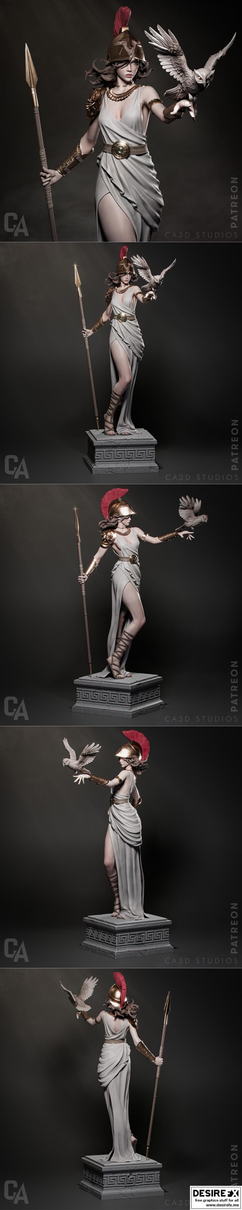 Ca 3d Studios – 艾特娜 3D打印模型|Ca 3d Studios – Athena – 3D Print Model STL