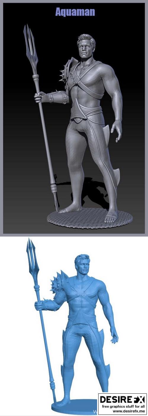 海洋之王 3D打印模型|Aquaman – 3D Print Model