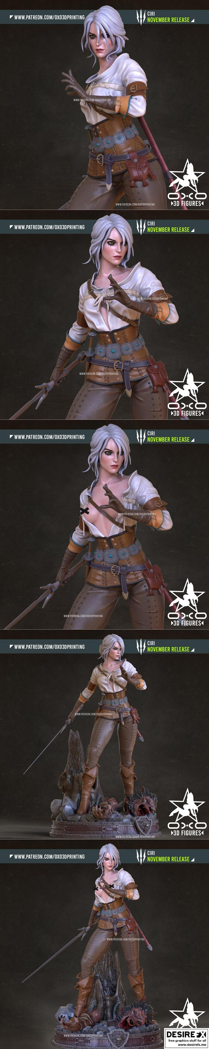 OXO3D - Ciri - 3D打印模型|OXO3D – Ciri – 3D Print Model STL