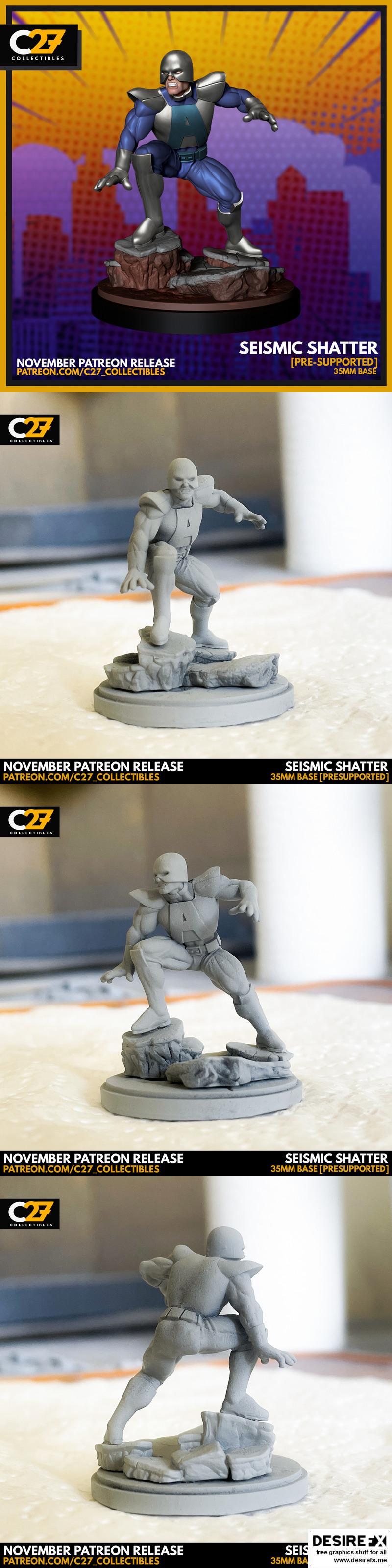 震颤破碎——3D打印模型|Seismic Shatter – 3D Print Model