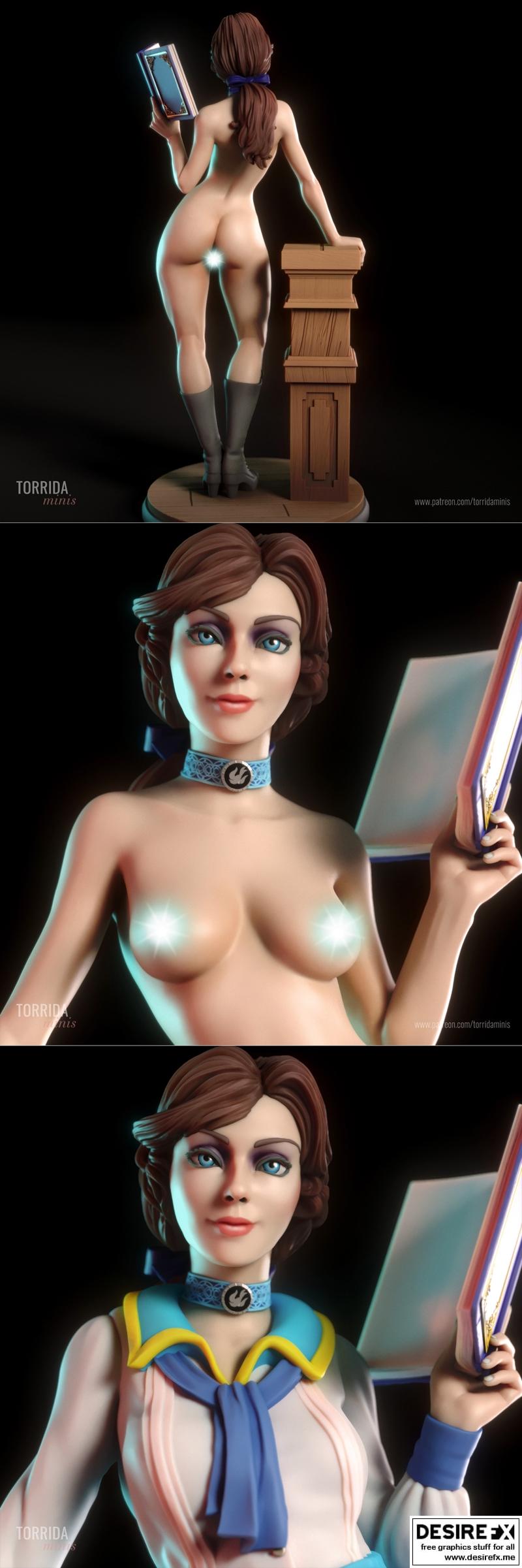 博斯克弹幕迷你模型——伊丽莎白3D打印造型|Torrida Minis – Elizabeth Bioshock – 3D Print Model STL