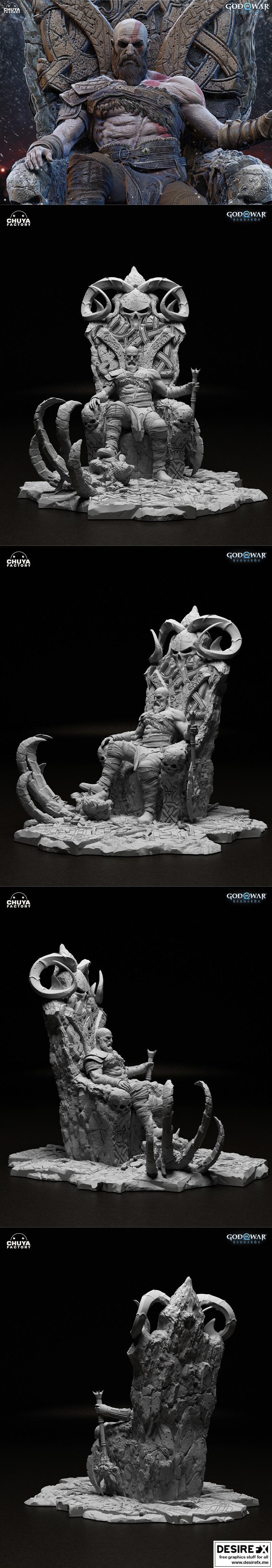 奇亚工厂 - 克拉托 - 3D打印模型|Chuya Factory – Kratos – 3D Print Model STL