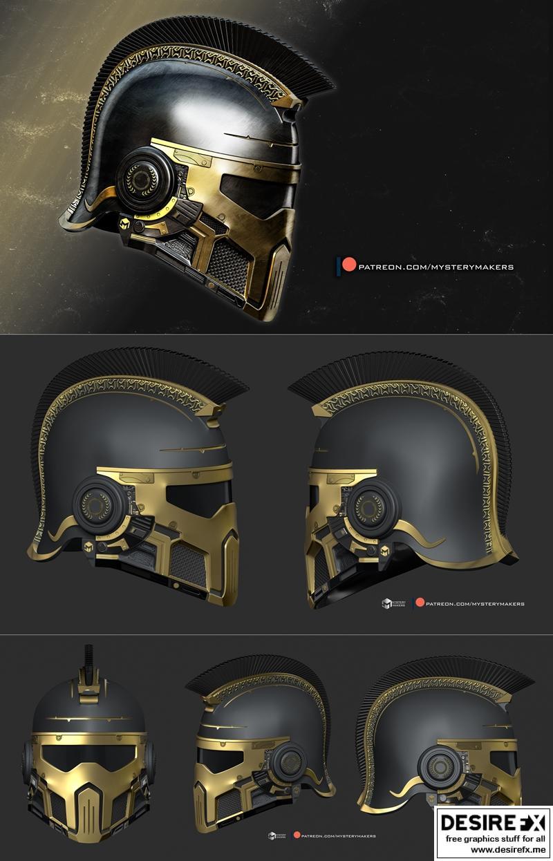 罗马步兵头盔 3D打印模型|Roman infantry helmet – 3D Print Model STL