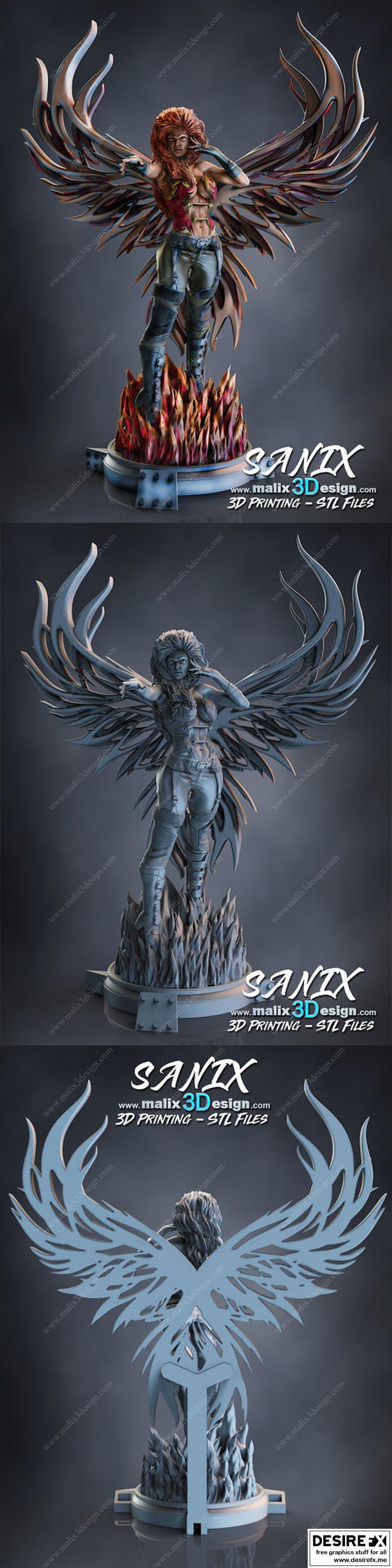 菲尼克斯——Sanix——3D打印模型|Phoenix – Sanix – 3D Print Model