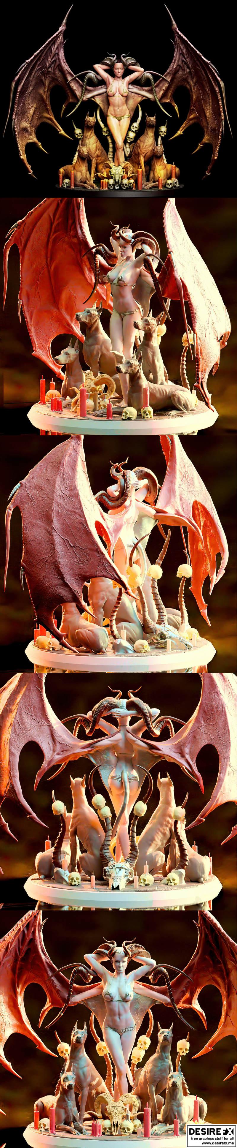 Printomancer莉莉丝3D打印模型|Printomancer – Lilith – 3D Print Model