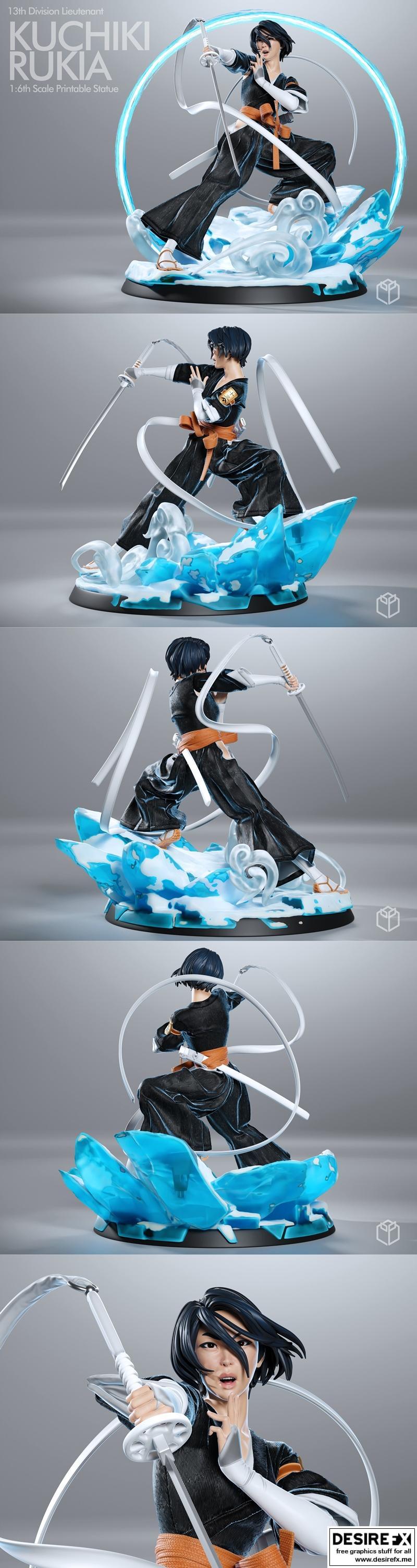 BLEACH 阿修罗 3D打印模型|Moyashi Studios – Bleach Rukia – 3D Print Model STL