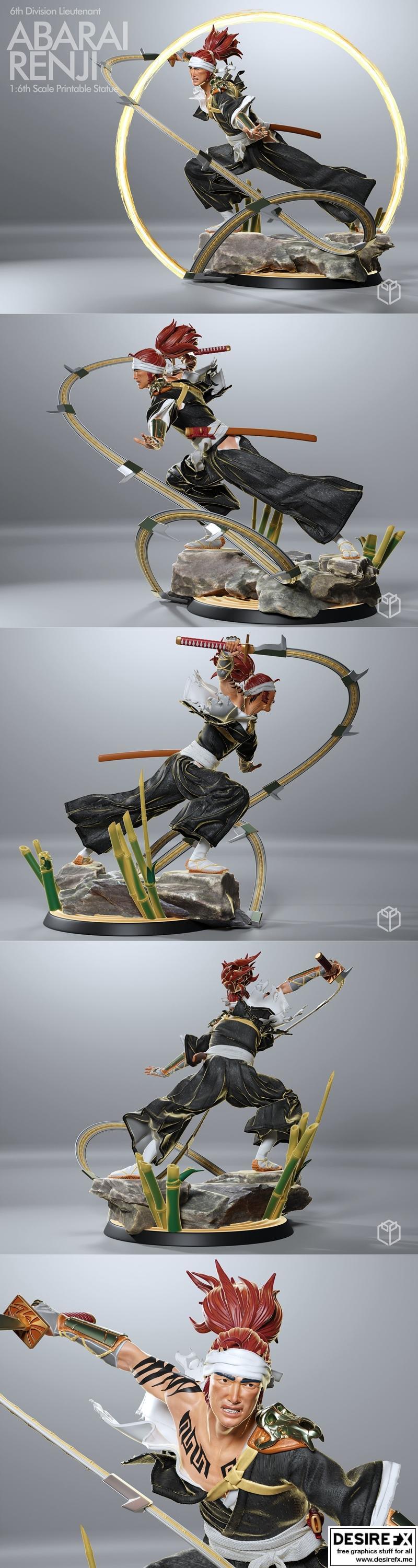 BLEACH 朽木露琪亚 3D打印模型|Moyashi Studios – Bleach Renji – 3D Print Model STL