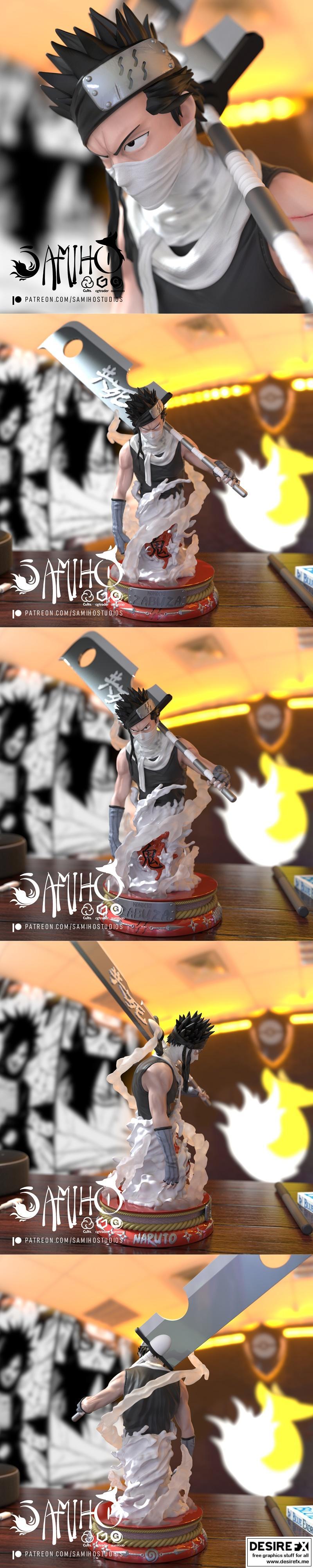 Samiho Studios - 《鸣人》之雾隐村佐助 3D打印模型|Samiho Studios – Zabuza of Hidden Mist – 3D Print Model STL