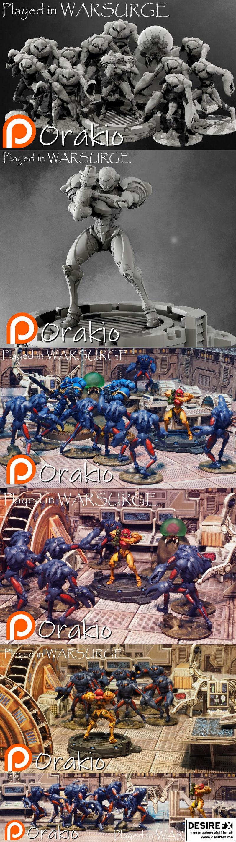 梅托里德模型包 – 3D打印可玩角色模型|Metroid Bundle – 3D Print Model