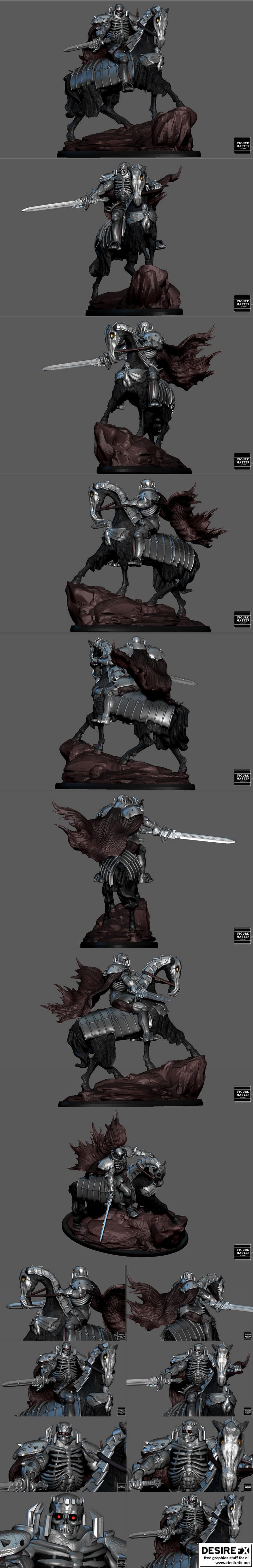 《恶魔人 Skull Knight 3D打印模型》|Berserk Skull Knight – 3D Print Model