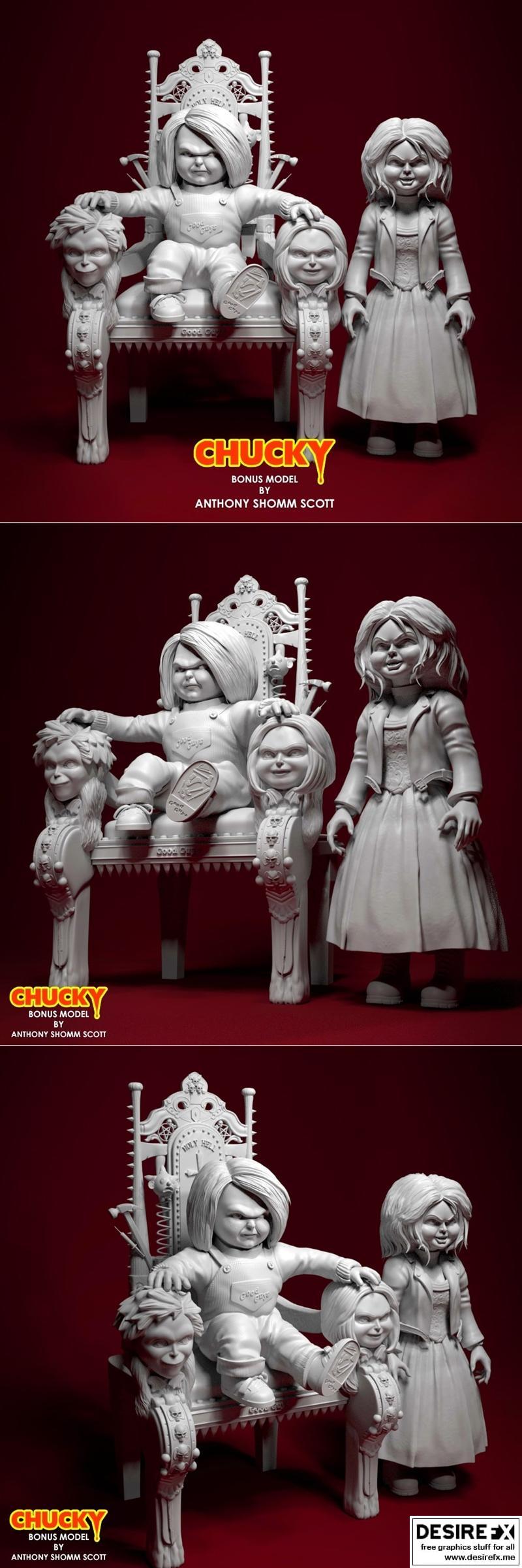 奇克 3D打印模型|Chucky – 3D Print Model STL