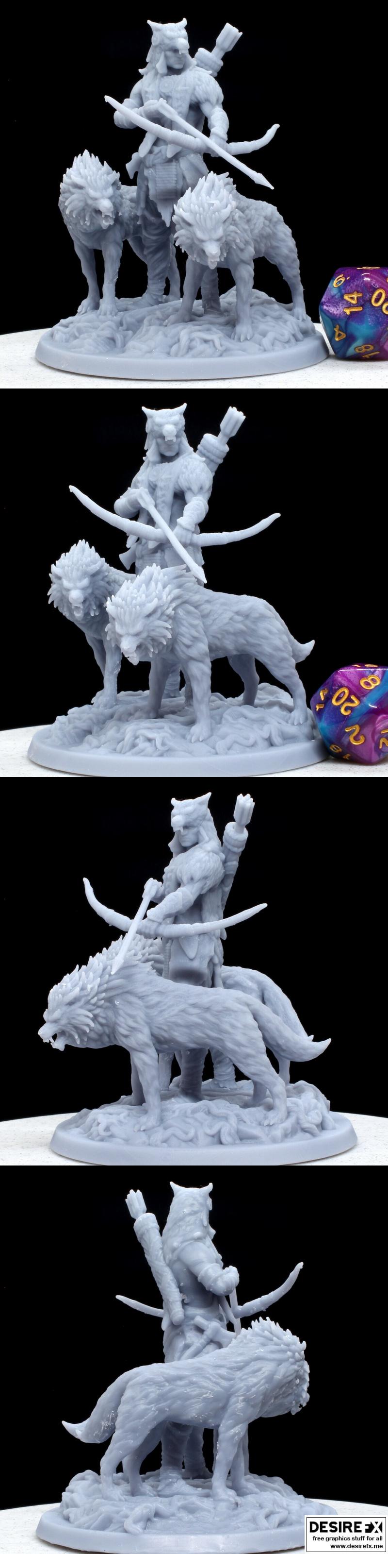 Matoka夜狼——3D打印模型|Matoka the Nightwolf – 3D Print Model