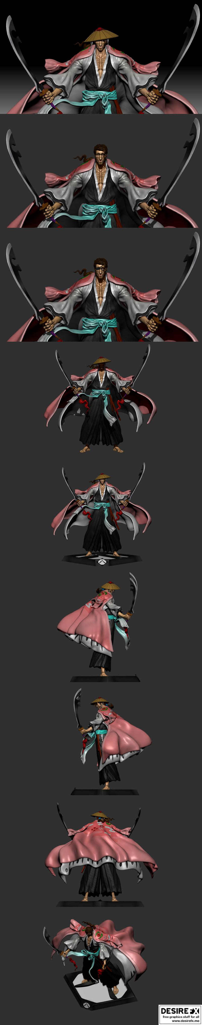 境·雪之3D打印模型|Kyouraku Shunsui – 3D Print Model