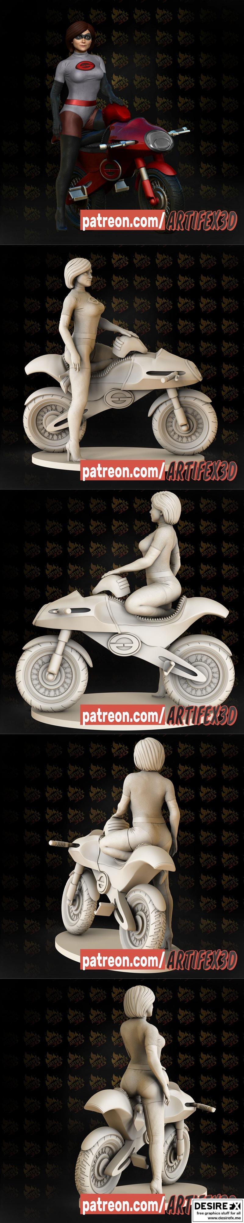 Artifex3d - 艾拉斯特女孩 - 3D打印模型|Artifex3d – Elastigirl – 3D Print Model STL