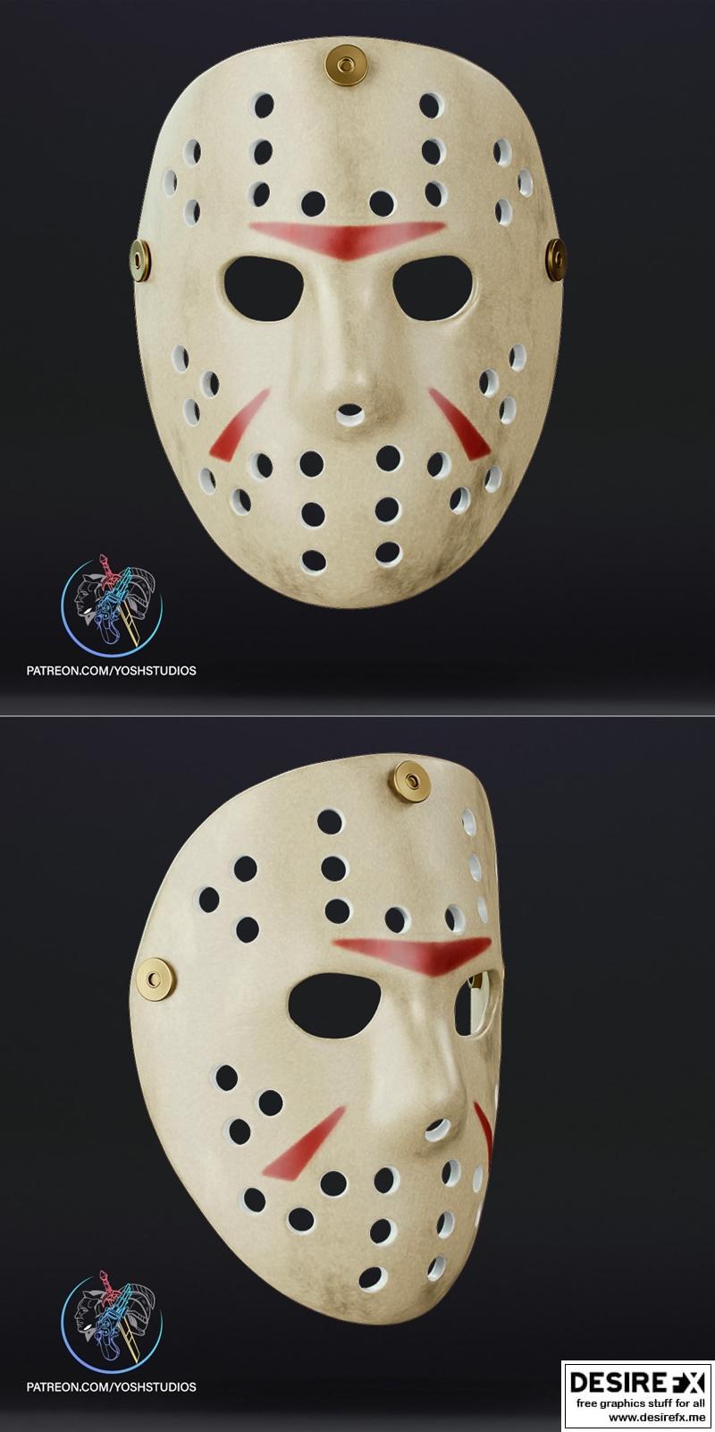 Jason Mask - 3D打印模型 - 动漫角色面具模板|Jason Mask – 3D Print Model STL