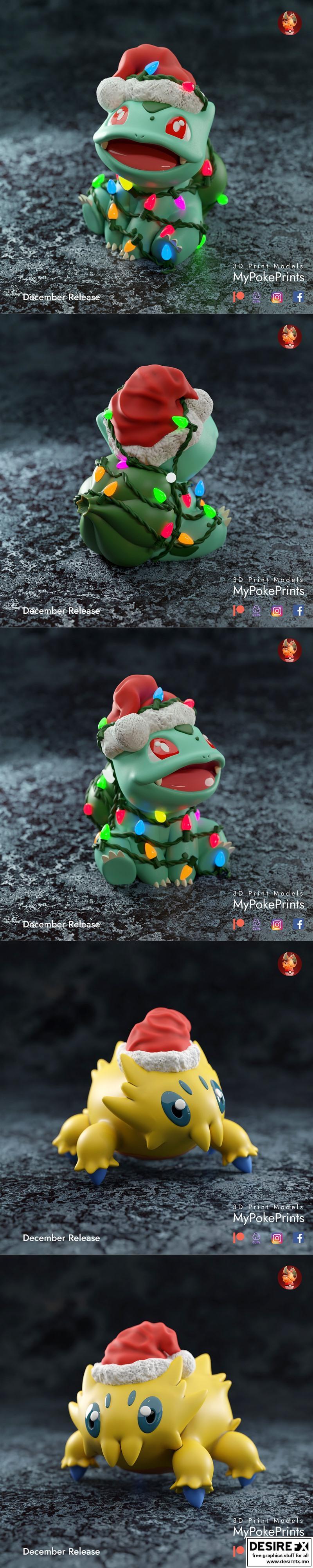 圣诞主题Joltic 3D打印模型|Christmas and Joltic and x-mas Joltic – 3D Print Model STL