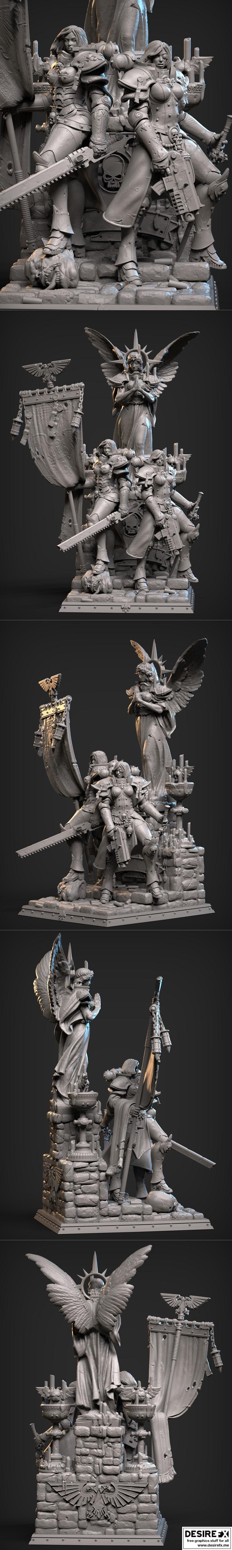 迪奥拉玛 - 3D打印模型 - 作品名-角色名|Sis Diorama – 3D Print Model STL