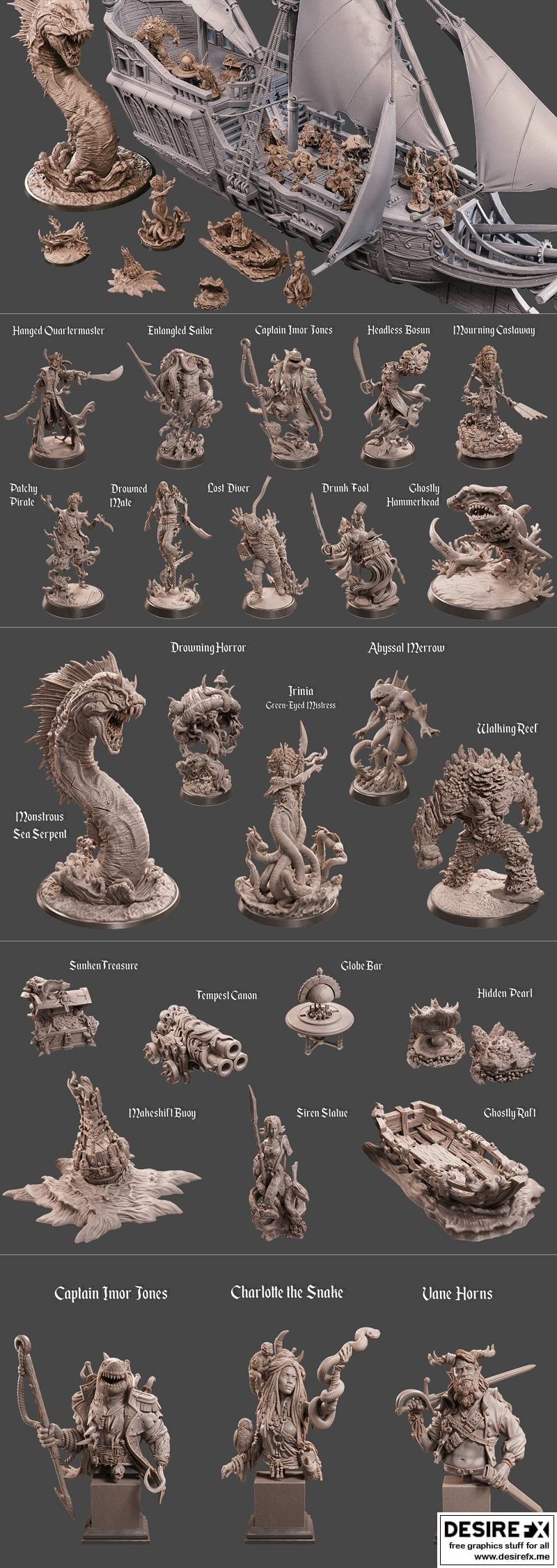 洛特工作室幻想系列——狂怒风暴 2023 3D打印模型|Loot Studio Fantasy – Envious Tempest October 2023 – 3D Print Model STL