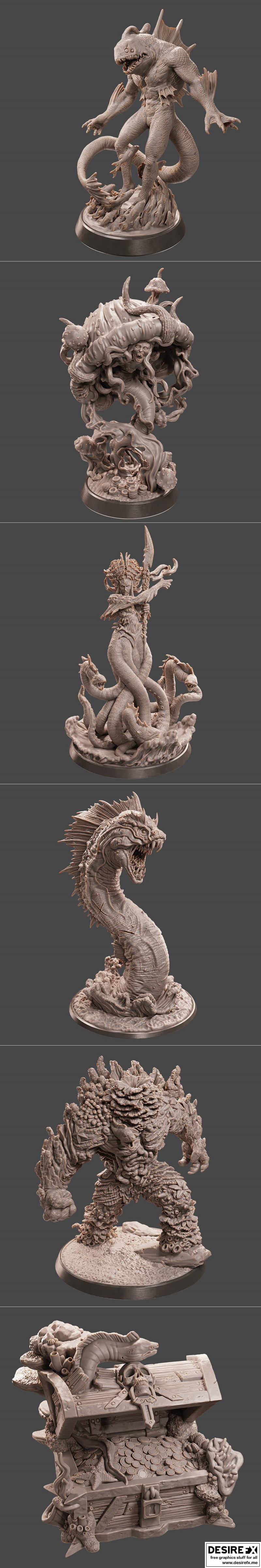 洛特工作室幻想系列——狂怒风暴 2023 3D打印模型|Loot Studio Fantasy – Envious Tempest October 2023 – 3D Print Model STL