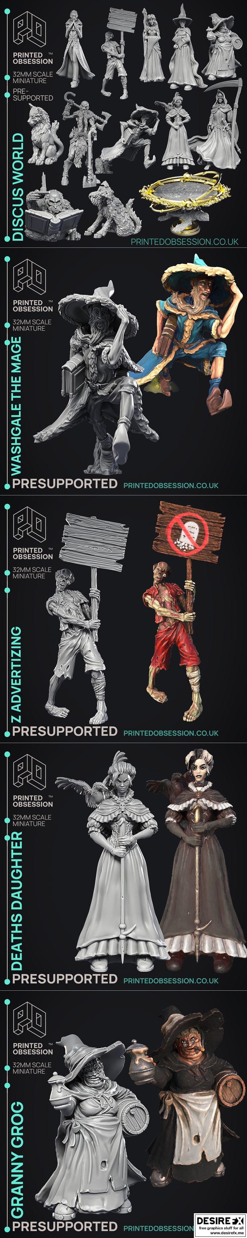 Discus世界11月2023打印迷恋——3D打印模型STL|Printed Obsession – Discus World November 2023 – 3D Print Model STL