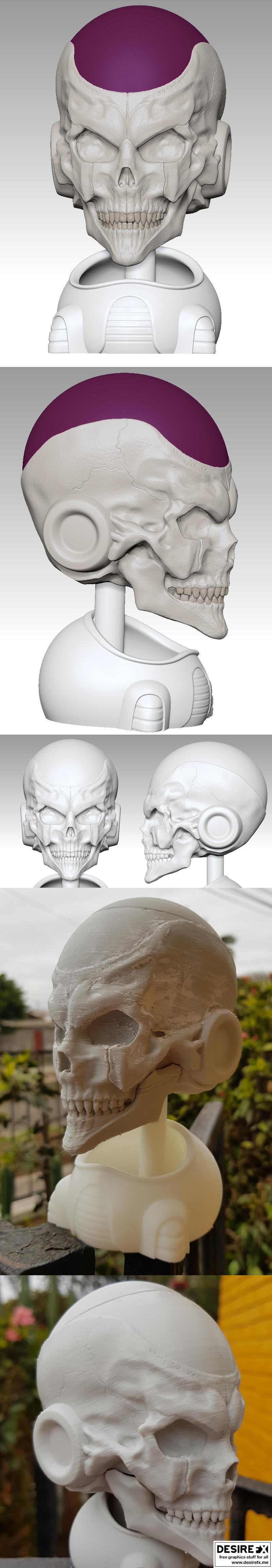 弗利萨头骨——3D打印模型|Frieza Skull – 3D Print Model