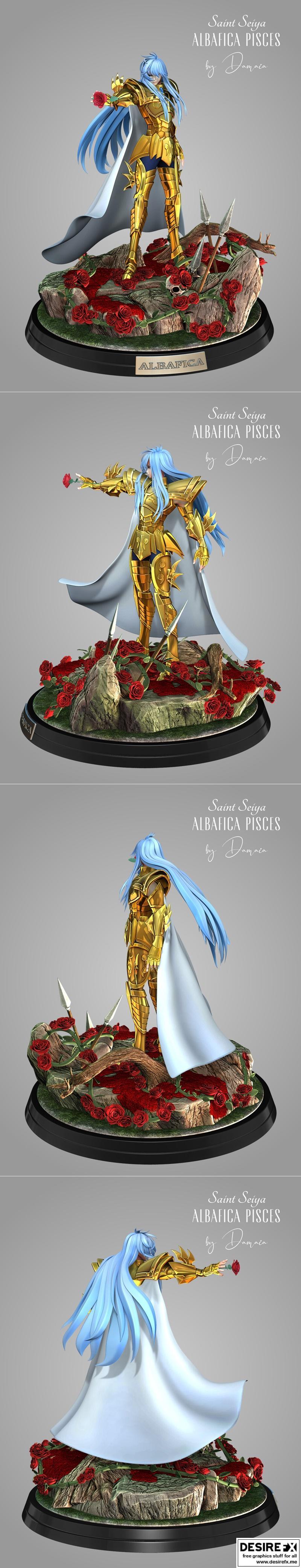 圣斗士星矢 - 阿尔巴菲卡 - 双鱼座 - 3D打印模型|Saint Seiya – Albafica – Pisces – 3D Print Model STL