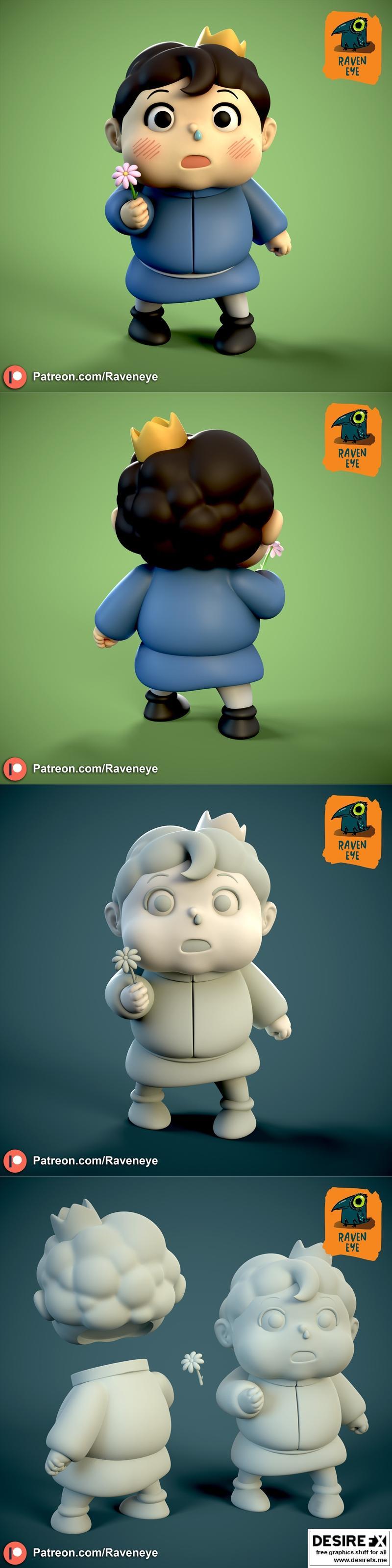 博杰王权榜 3D打印模型|Raven Eye – Bojji Ranking Of Kings – 3D Print Model STL