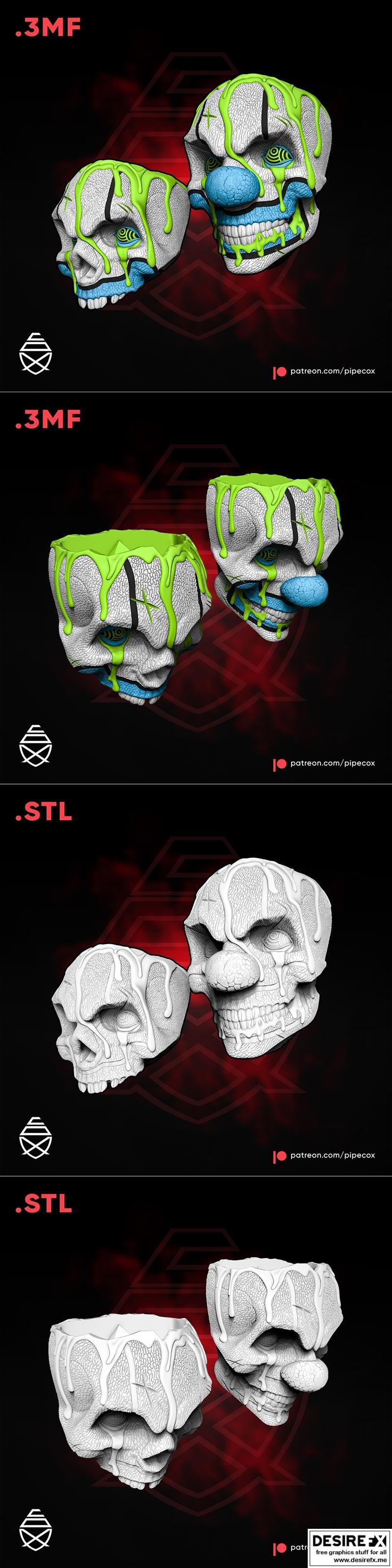 Mr Juggle Skull - 3D打印模型|Mr Juggle Skull – 3D Print Model STL