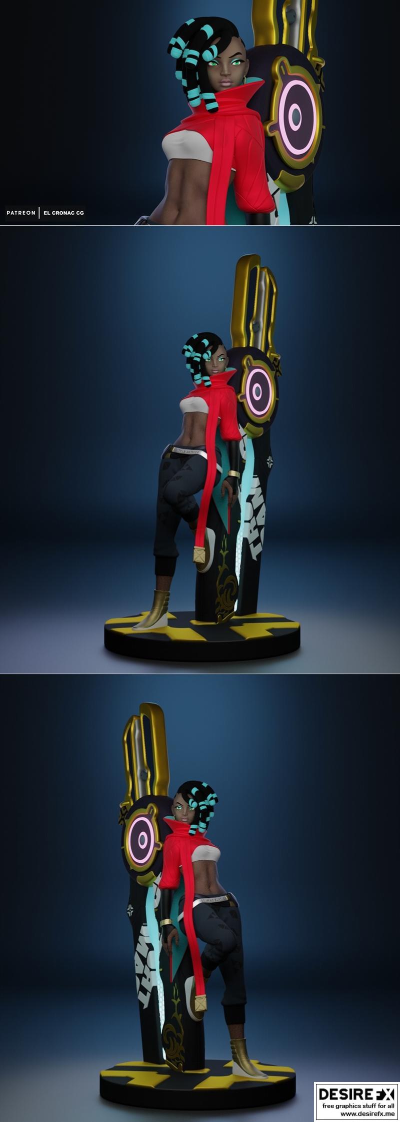 真伤萨娜 3D打印模型|True Damage Senna – 3D Print Model STL