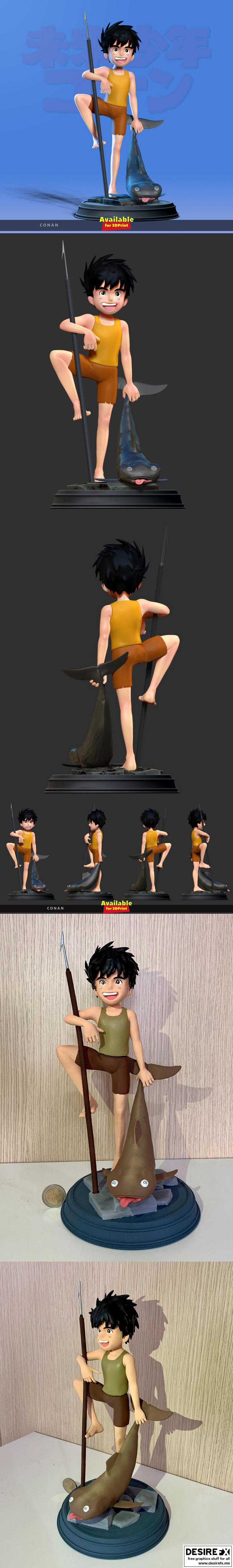 Conan未来少年 - 3D打印模型|Conan Future Boy – 3D Print Model