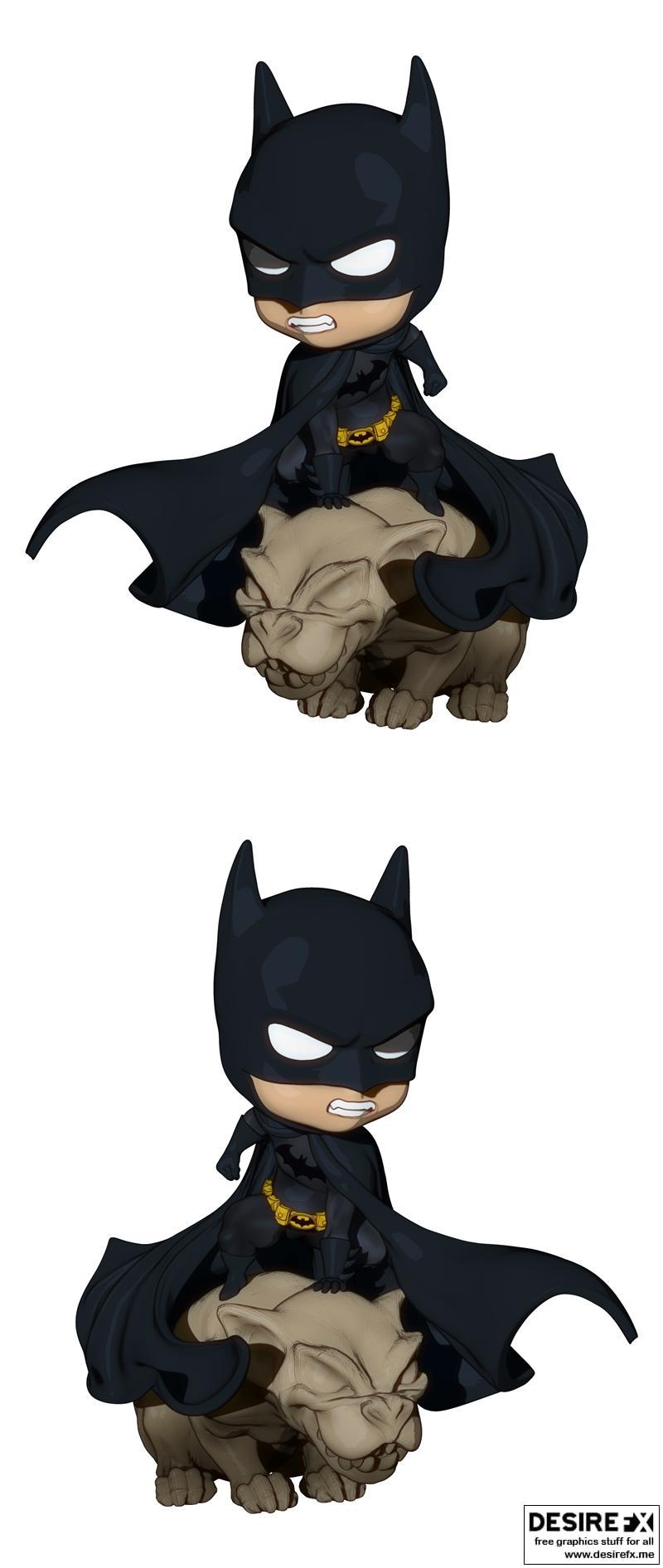 Messias 3D - 史诗小蝙蝠侠 - 3D打印模型|Messias 3D – Batman Chibi – 3D Print Model STL
