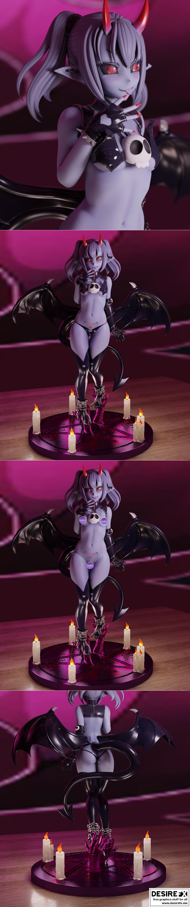 Momoji 苏布迪小萝莉 3D打印模型|Momoji – Sucubus Loli – 3D Print Model STL